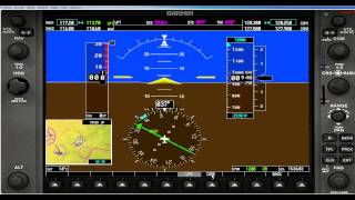 G1000 PFD SoftKey Tutorial for FSX Microsoft Flight simulator [upl. by Nwahsud]