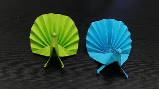 Apprends à Réaliser un Magnifique Paon en Origami  Tutoriel Facile Étape par Étape [upl. by Nhguahs]