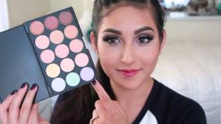 15 color concealer palette tutorial [upl. by Soutor]