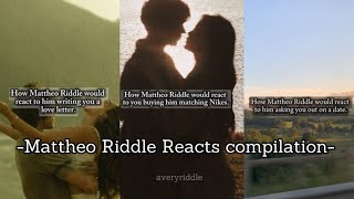 Mattheo Riddle Reacts Compilation [upl. by Sherlocke]