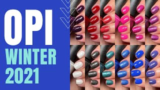 OPI WinterHoliday 2021 quotCelebrationquot Collection  Full Review amp Swatches [upl. by Emyaj]