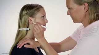 Blomdahl single ear piercing Instruction film in English [upl. by Eshman]