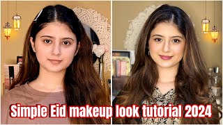 Simple Eid makeup look tutorial❤️ [upl. by Ahserb412]