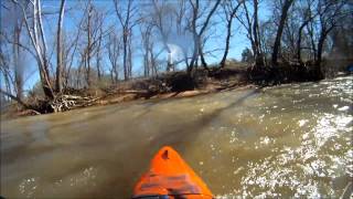 Low water Gasper river pyranha fusion kayak [upl. by Aierdna]