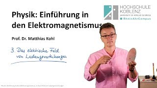 Das Elektrische Feld von Ladungsverteilungen Physik Elektromagnetismus Vorlesung Kapitel 3 [upl. by Laud]