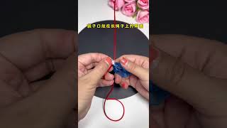 How to tie a knot if the bag mouth is too short Slow motion tutorial is here You can easily ti [upl. by Unity]