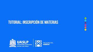 Tutorial Inscripción de materias [upl. by Ahcire]