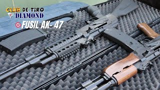 Prueba AK47 POLIMERO 🎯 Réplica Traumática Cal 9mm [upl. by Sikata]