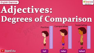 Adjectives Degrees of Comparison  English Grammar  iken  ikenedu  ikenApp [upl. by Juni943]