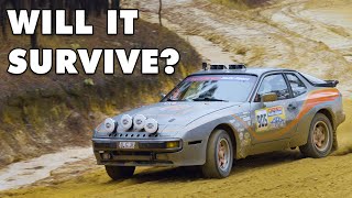 The Turbo 5 Cylinder Swapped 944s FIRST STAGE RALLY  Built by Mike [upl. by Eirffej]