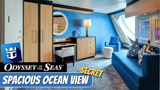 Odyssey of the Seas  SECRET Spacious Ocean View Stateroom  Full Walkthrough Tour amp Review 4K [upl. by Rehpatsirhc588]