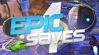 ROCKET LEAGUE EPIC SAVES 4  BEST SAVES BY COMMUNITY amp PROS [upl. by Pallua820]