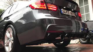 BMW F30 316i  Full Exhaust System  Cold Start [upl. by Dorrahs]