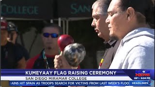 KUSISD Kumeyaay Flag Raising Ceremony at Miramar College [upl. by Eniowtna]