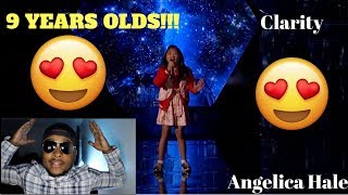 Angelica Hale 9 year old 3rd Performance Sings Clarity on Americas Got Talent REACTION [upl. by Etteroma]