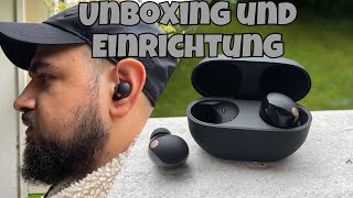 Unboxing Sony WF1000XM5 Schwarz Einrichtung und erste Eindrücke Deutsch  DiriMania [upl. by Homere]