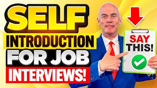 SELFINTRODUCTION for JOB INTERVIEWS in ENGLISH How to INTRODUCE YOURSELF in an INTERVIEW [upl. by Michaella426]