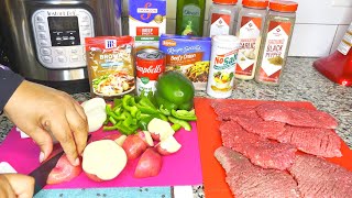 SundayDinner in the Instant Pot Cube Steak and Gravy in just 20 minutes  Tanny Cooks [upl. by Korney]