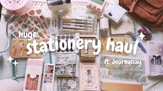 huge stationery haul and desk makeover🌿  ninu shaaji  journalsay [upl. by Ramedlaw330]