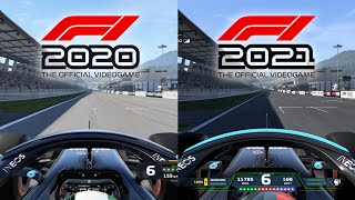 F1 2020 vs F1 2021  Direct Comparison [upl. by Lramaj]