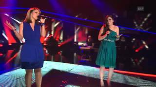 Gabriela Grossenbacher und Angie Ott  Too Close  Zweite LiveShow  The Voice of Switzerland 2013 [upl. by Kennard423]