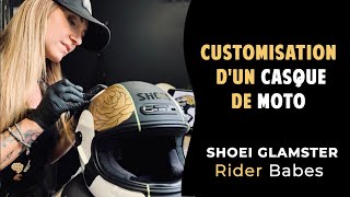 Customisation dun casque moto Shoei Glamster [upl. by Naiva]