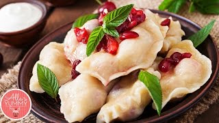 Pierogi with Cherries Recipe Vareniki  Вареники с вишней [upl. by Sitsuj]