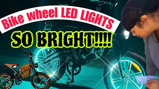 Bike wheel led lights [upl. by Clementine]