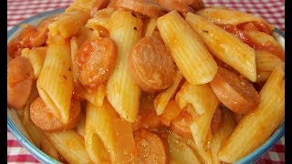 PASTA con SALCHICHAS  El fogón de Oma [upl. by Niamreg340]