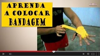 Como colocar bandagem na prática [upl. by Simdars585]