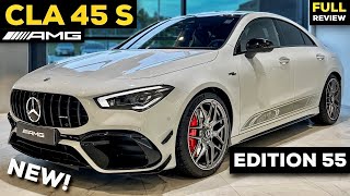 2023 MERCEDES CLA 45 S AMG Coupe NEW Edition 55 Baby GT 4 Door FULL Review Sound Exterior Interior [upl. by Behre]