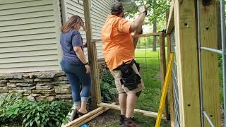 Cattle panel fence build [upl. by Petit901]