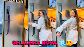 ALINE COMPRA GELADEIRA NOVA ❄😍MUITO LINDA [upl. by Mateya]