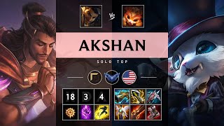 Akshan Top vs Gnar Legendary  NA Diamond Patch 1424 [upl. by Aleksandr101]