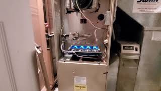 Amana 80 furnace troubleshooting pressure switch [upl. by Tnerb528]