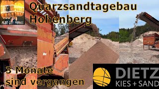 Quarzsandtagebau Hohenberg  3 Monate sind vergangen [upl. by Henrik842]