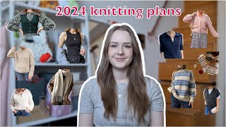 2024 knitting plans  Porcelain sweater Pride amp Pearls cardigan Berlin scarf and more [upl. by Zennas]