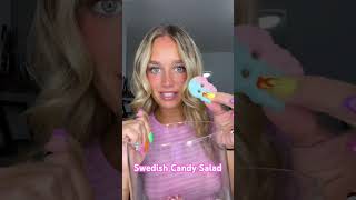 Making a swedish candy salad 😝🤩💗 swedishcandyreview bubscandy candy candytok candysalad [upl. by Akeit]