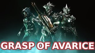 Destiny 2 GRASP OF AVARICE DUNGEON HELP STREAM [upl. by Madancy]