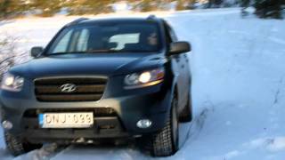 Hyundai santa fe in snow [upl. by Enelcaj]