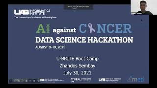 Cancer Hackathon UBRITE Boot Camp [upl. by Zaremski]