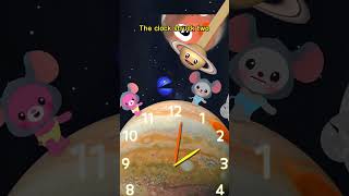 Hickory Dickory Dock  Planet Song with Bebe Friends  Nursery RhymesampKids Songs shorts kidsvideo [upl. by Etteb604]