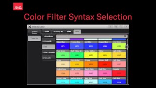 Color Filter Syntax Selection [upl. by Idak632]