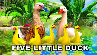 Five Little Ducks  Song for children by Studio quotÇamarroketquot [upl. by Ashton]