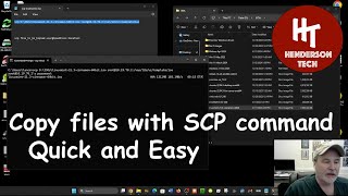 Copy Files with SCP Easy Command Line Tutorial [upl. by Dduj]