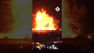 Huge explosions seen at Beirut Airport as Israel attacks Lebanon [upl. by Machos]