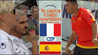 Finale 👍 FRANCE vs ESPAGNE  Championnat dEurope de pétanque mixte 2022 [upl. by Adnawal]