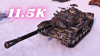 T110E4  115K Damage World of Tanks Replays [upl. by Aryt]