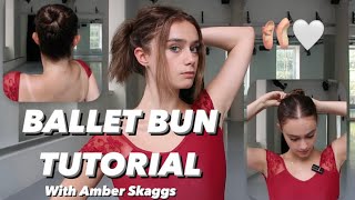 How to do a ballerina’s hairstyle🤍 ballerina buntutorial hairtutorial ballerinalife [upl. by Esialb]