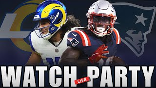 New England Patriots Vs Los Angeles Rams LIVE Watch Party  PlayByPlay  Reactions [upl. by Sirdi]